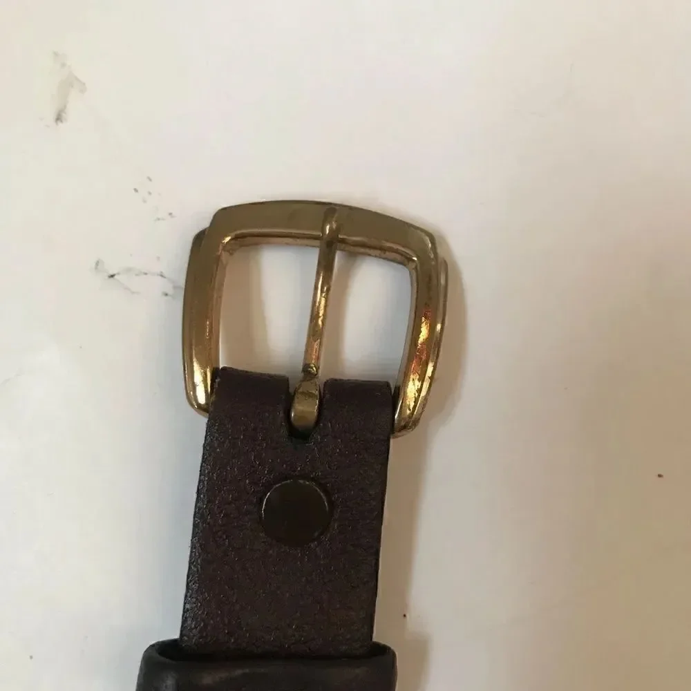 Hickok buckle brass brown